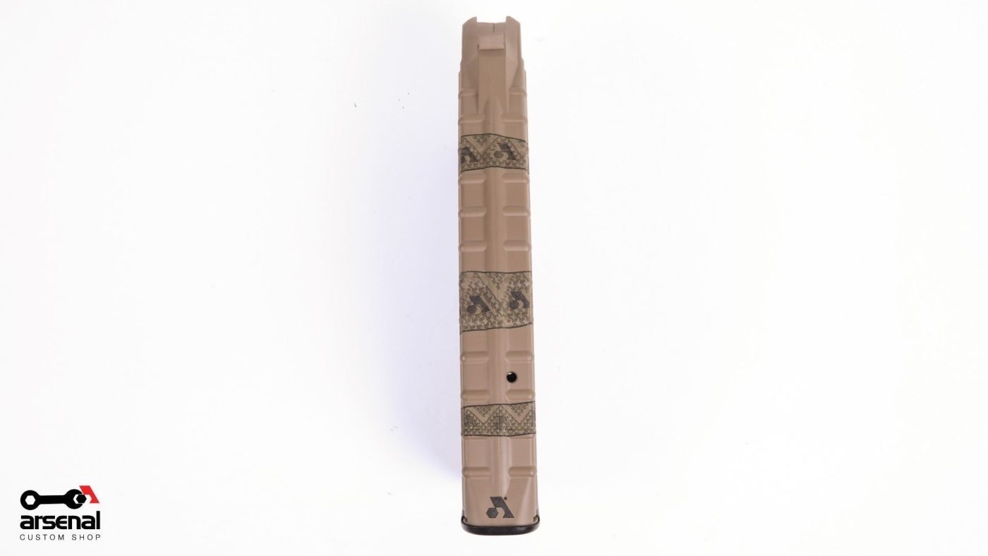 Arsenal Custom Shop & Avo “Don’t Tread On Me” Tan Cerakote & Laser Engraved M-47W 30rd Magazine