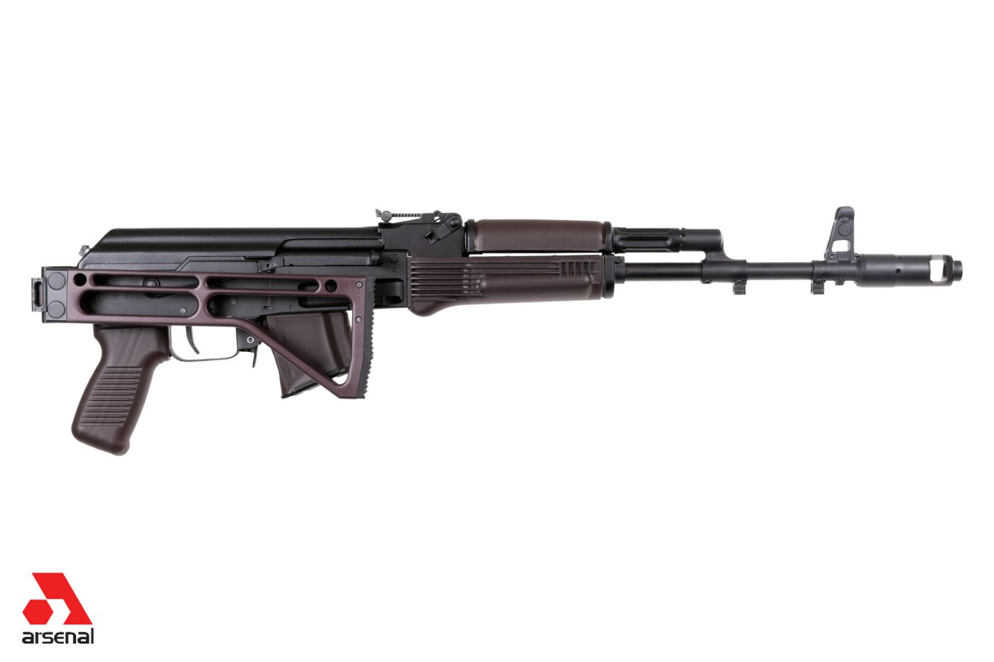 SAM7SF 7.62x39mm Semi-Auto AK-47 Rifle with Aluminum Side-folding Buttstock Plum Furniture 10rd