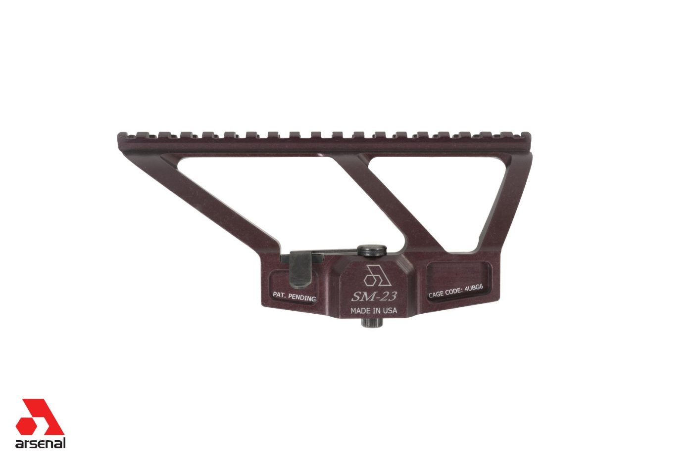 Scope Mount for AK Variant Rifles Including VEPR with Picatinny Rail, Plum