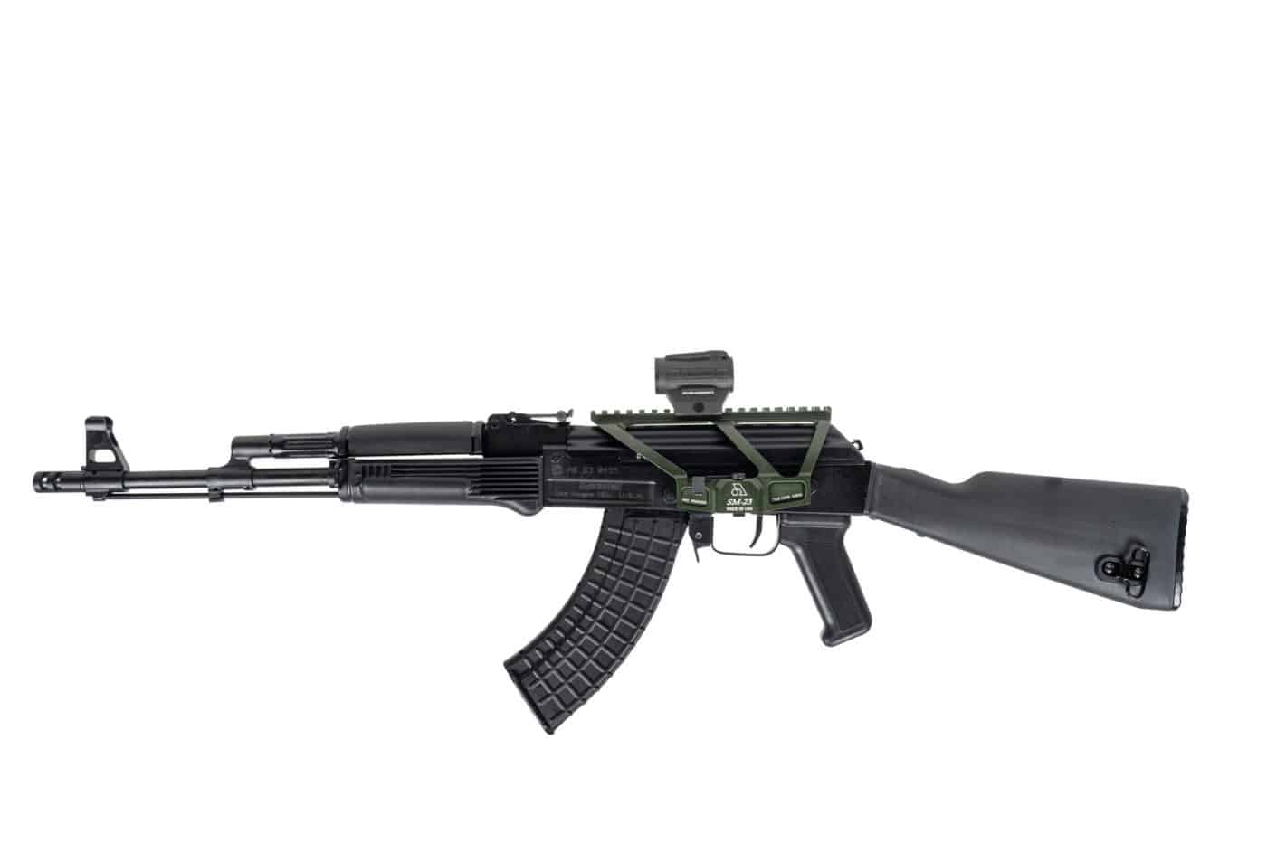 SM-23 AK-47 Scope Mount, OD Green