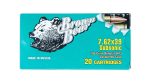 Brown Bear Ammo 7.62x39mm 196-Grain Subsonic Ammunition Case 500rds