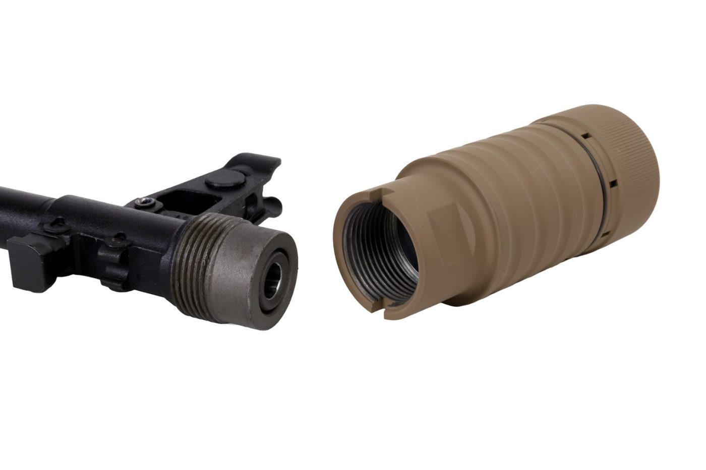 Cerakoted 4 Piece Flash Hider 24×1.5mm Right Hand Threads