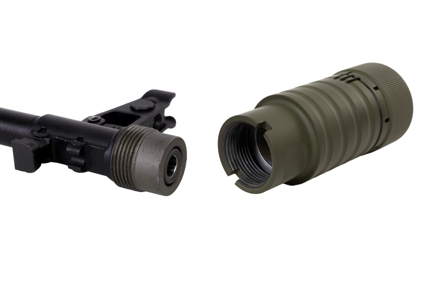 Cerakoted 4 Piece Flash Hider 24×1.5mm Right Hand Threads