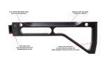 Side Folding Stock Assembly Machined Hard Anodized Aluminum